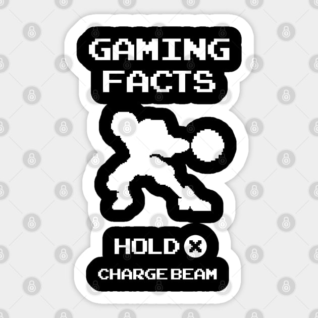 Gaming Facts Charge Beam Sticker by RetroFreak